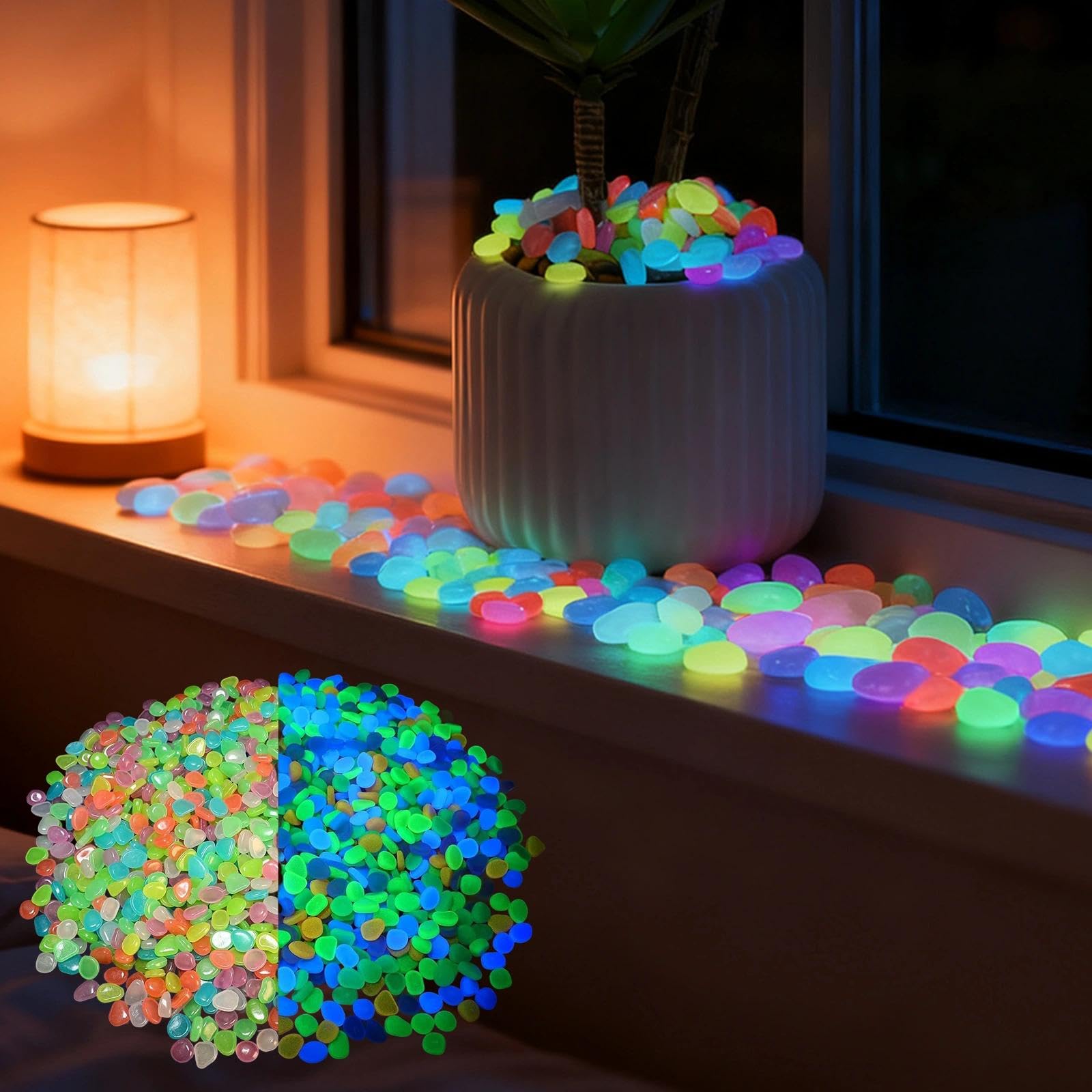 Aquarium Planted - Potted Plants Glow In The Dark