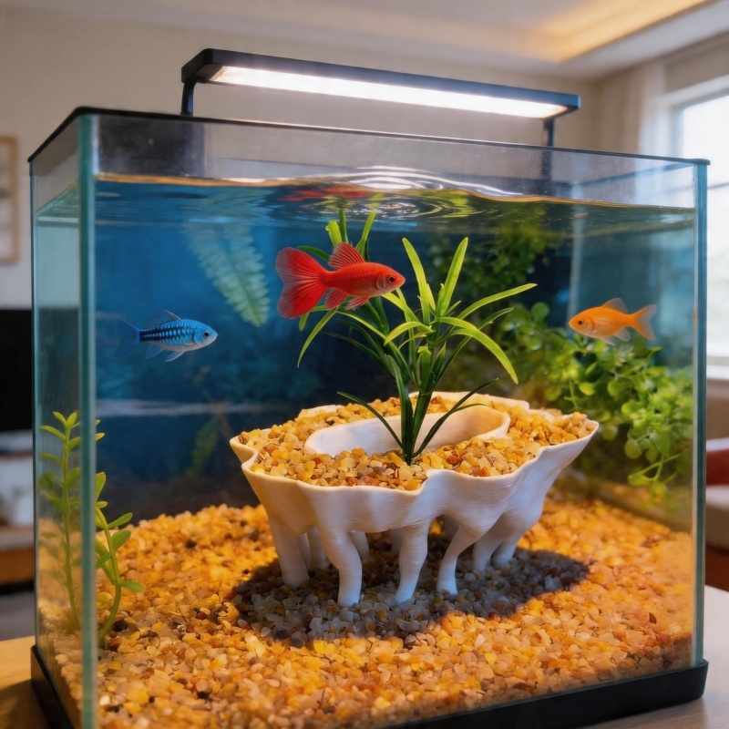 Aquarium Planted Tree - 3D printed aquarium plants in the