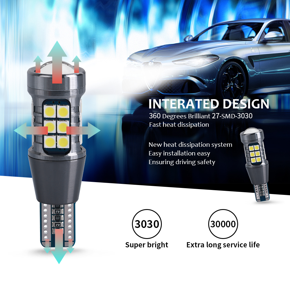 1pcs T15 W16W WY16W Canbus LED - Ludwigia Super Red 评论和价格