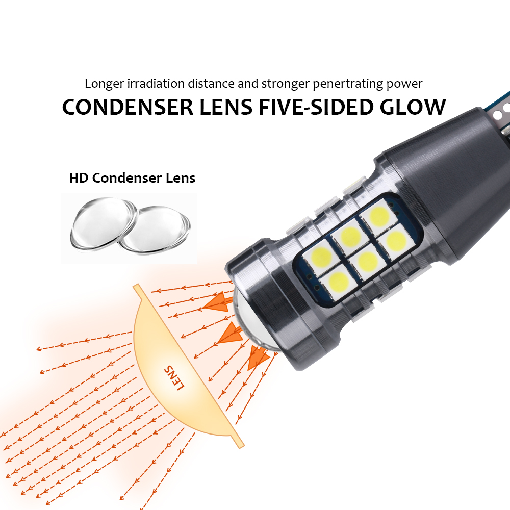 1pcs T15 W16W WY16W Canbus LED - Ludwigia Super Red 评论和价格