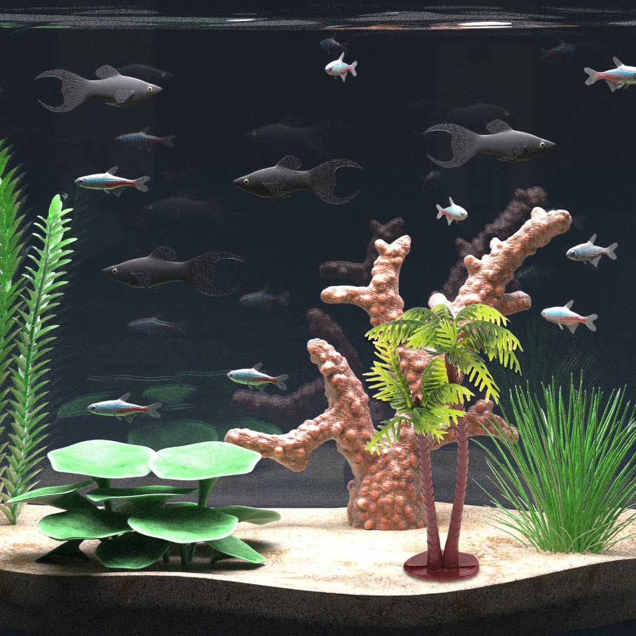 10/20/30/40/50 Pcs Tree Decor  - Aquarium Planted Tree 评论和价格