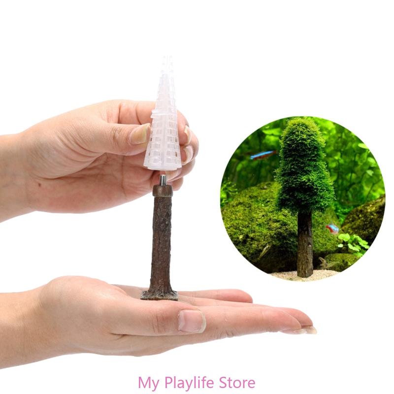 Aquarium Moss Decoration Fish  - Aquarium Planted Tree 评论和价格