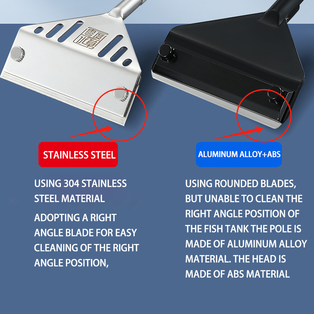 Aquarium Stainless Steel Fish  - Planted Aquarium Algae Remover 评论和价格