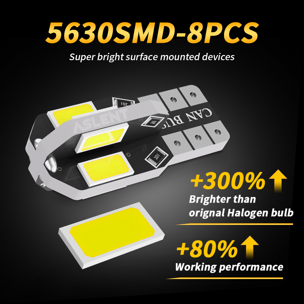 10x W5W T10 LED CANBUS No Erro - Ludwigia Super Red 评论和价格