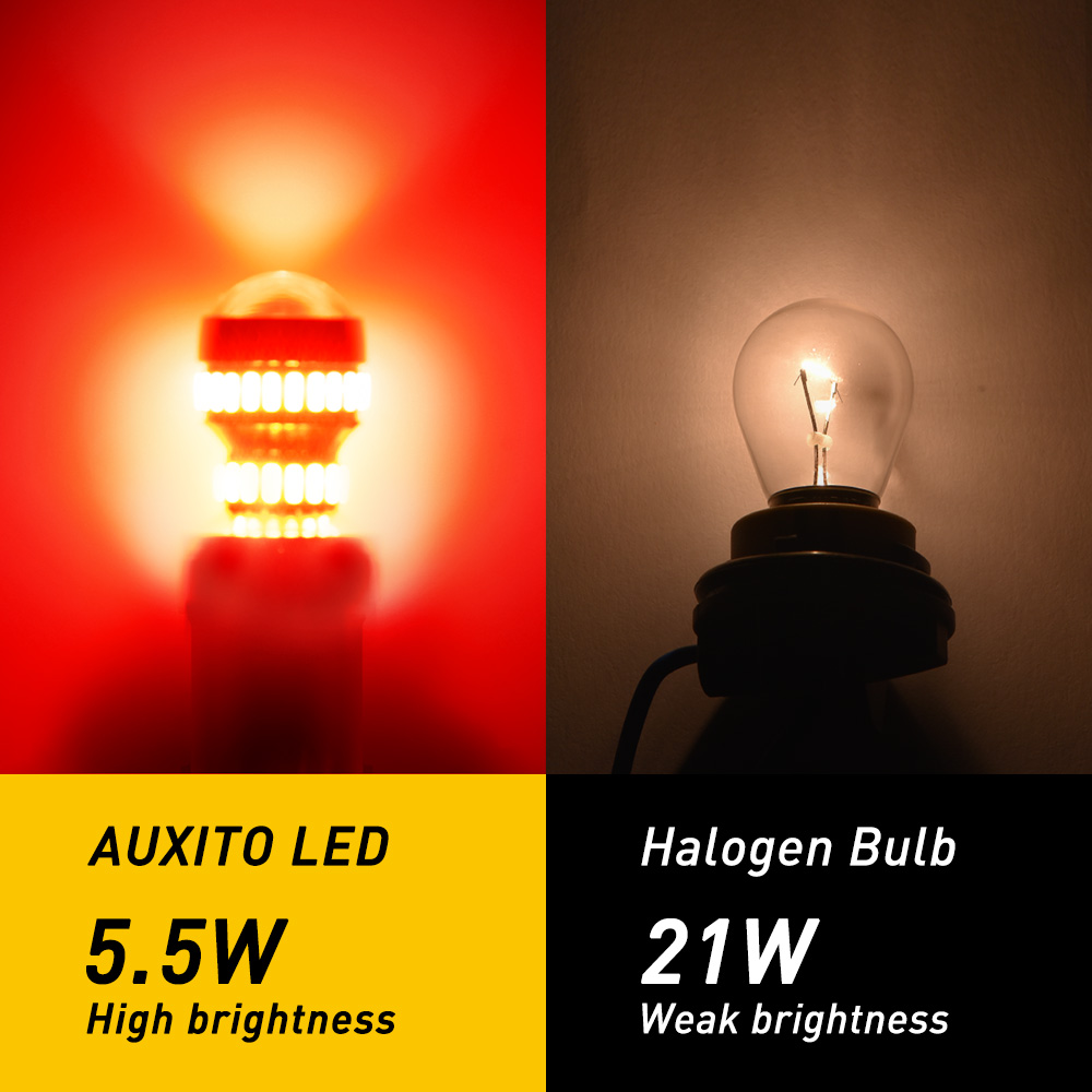 AUXITO 2Pcs 1156 P21W Ba15s LE - Ludwigia Super Red 评论和价格