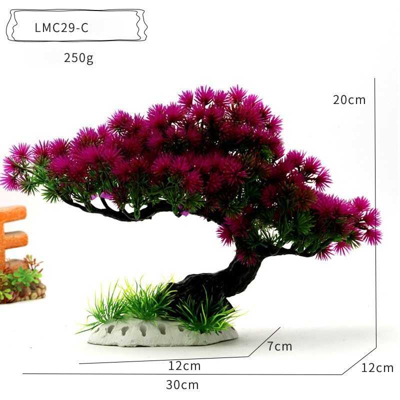 Plastic Water Plants Aquarium  - Aquarium Planted Tree 评论和价格