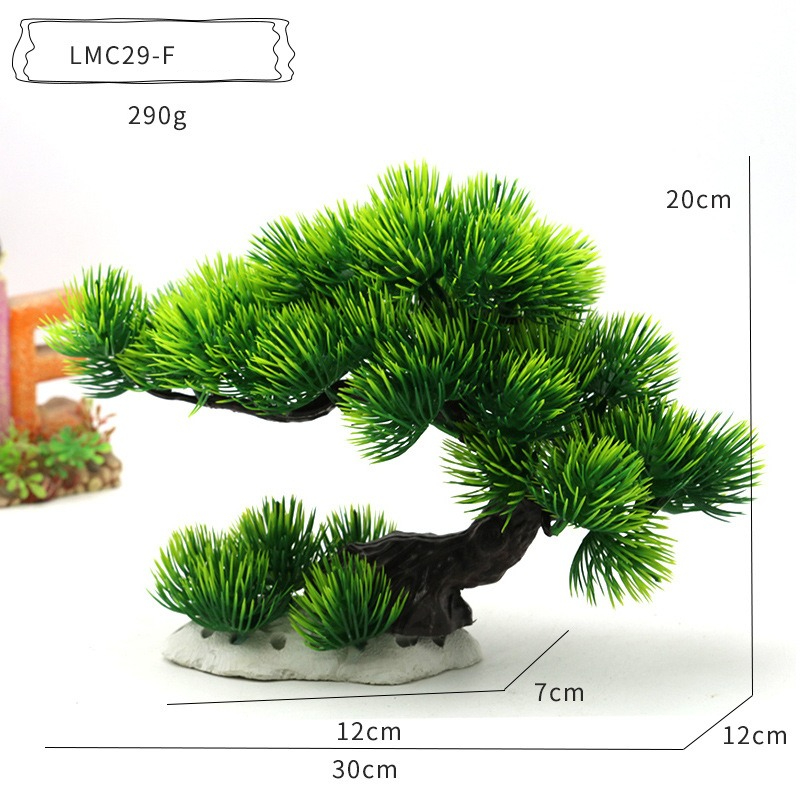 Plastic Water Plants Aquarium  - Aquarium Planted Tree 评论和价格