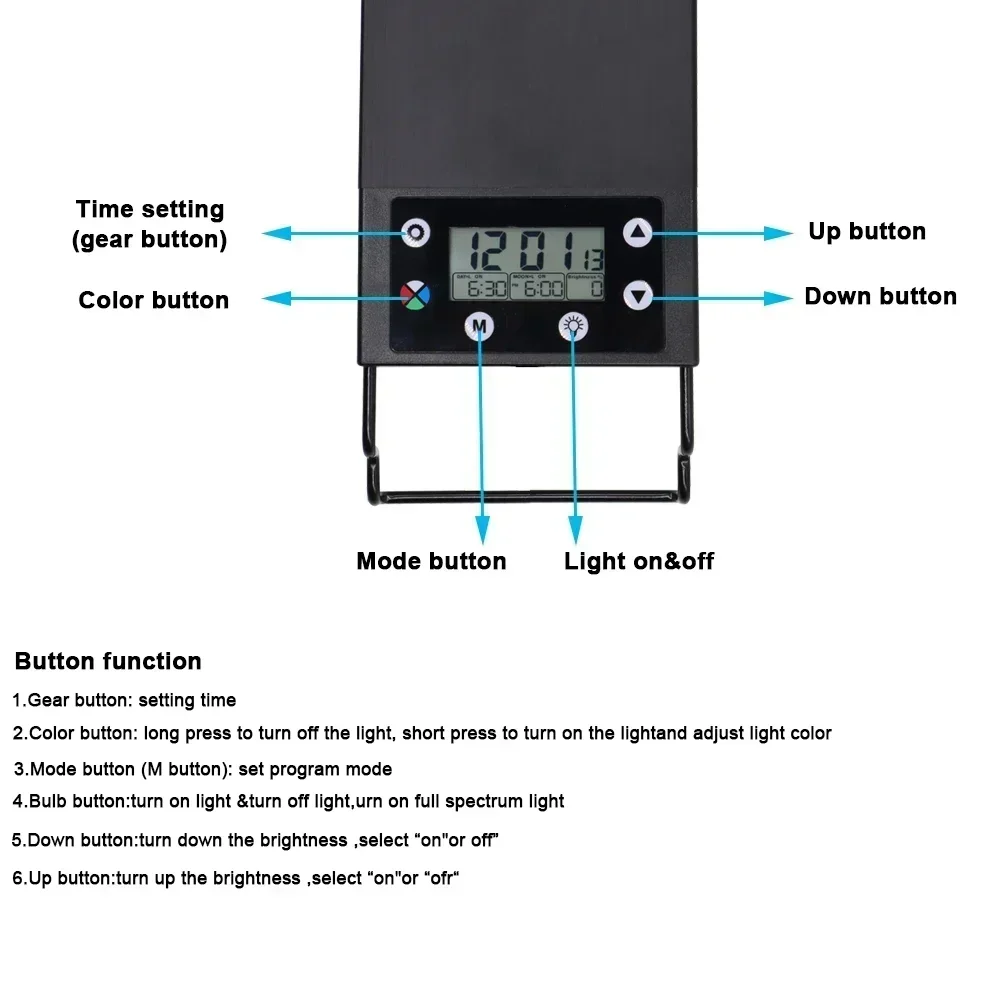 IP68 Waterproof Aquarium LED L - Aquarium Plant Growth Light 评论和价格