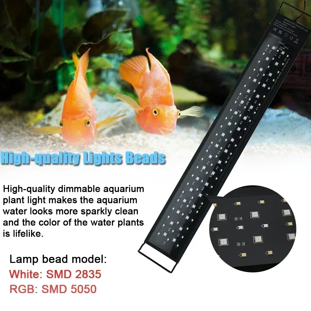 IP68 Waterproof Aquarium LED L - Aquarium Plant Growth Light 评论和价格