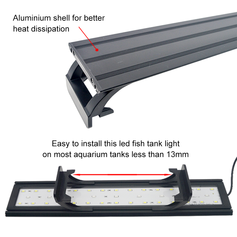 Aquarium LED Light for 16-64CM - Aquarium Plant Growth Light 评论和价格