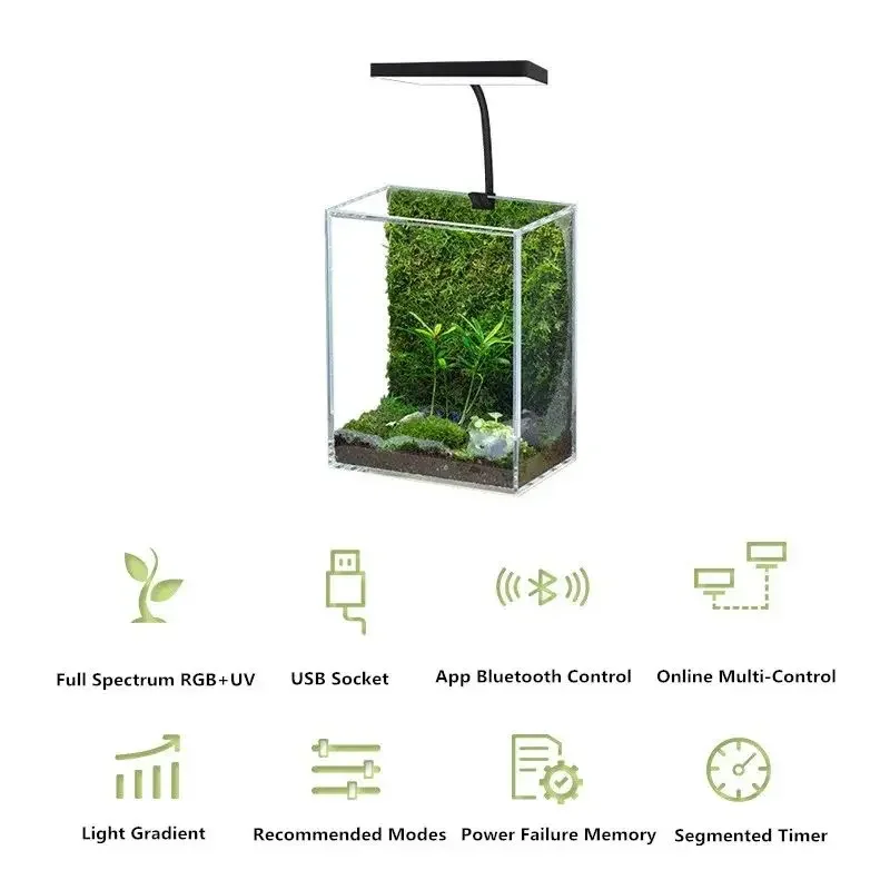WEEK AQUA Mag Pro USB Nano Aqu - Aquarium Plant Growth Light 评论和价格