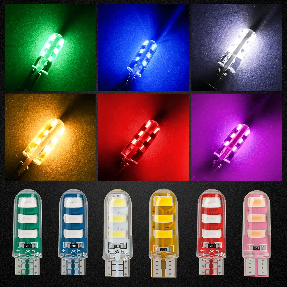 10PCS  T10 W5W Strobe Super Br - Ludwigia Super Red 评论和价格
