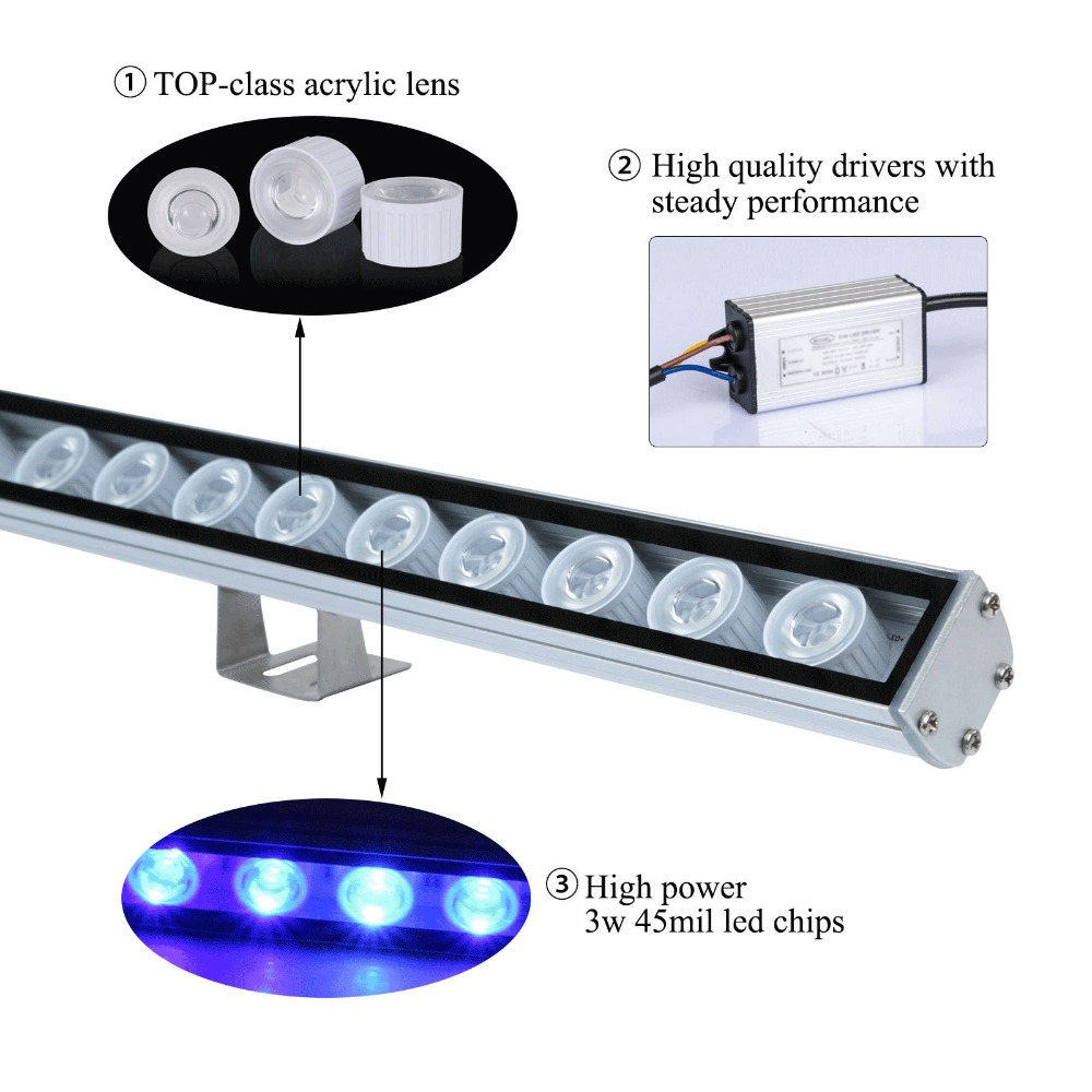 54W 81W 108W LED Bar Light IP6 - Aquarium Plant Growth Light 评论和价格