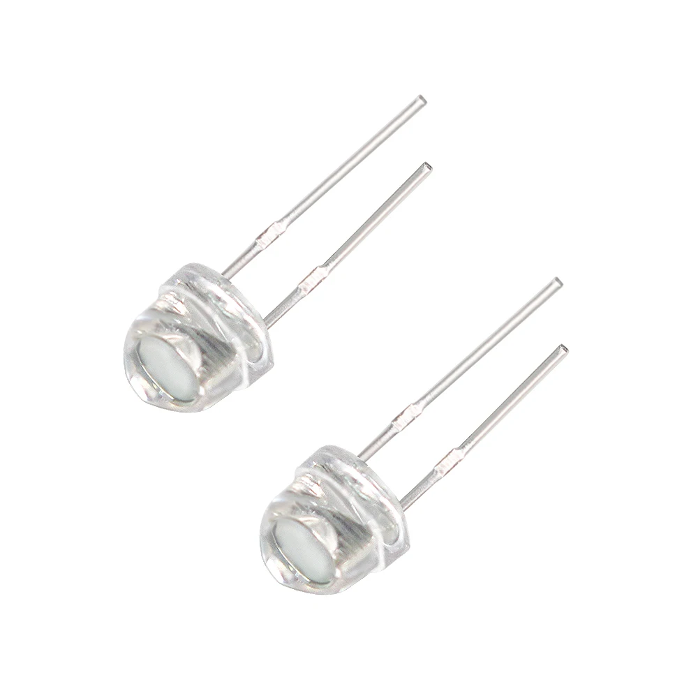 50PCS Straw Hat LED Diode 5MM  - Ludwigia Super Red 评论和价格