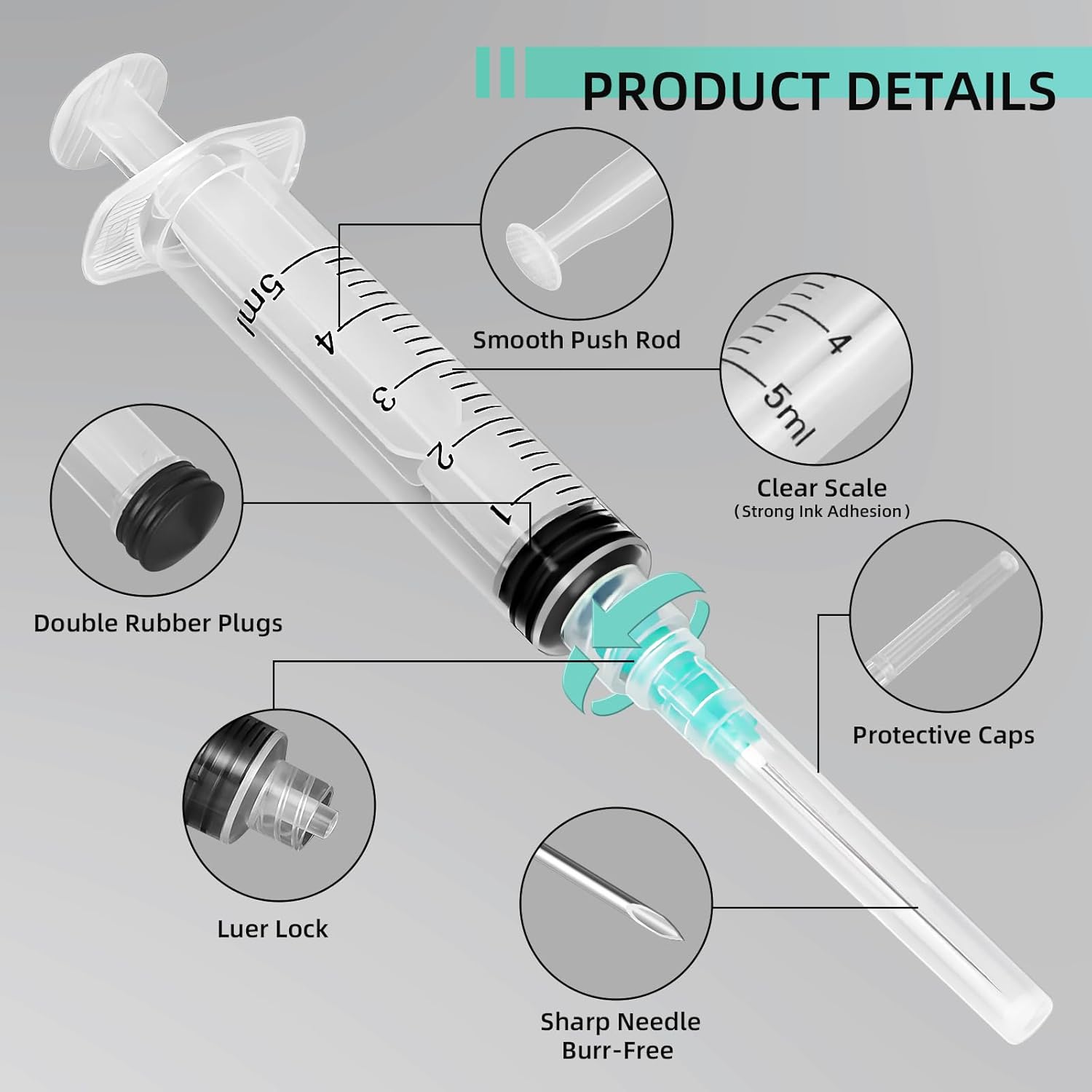 5ml Luer Lock Syringe, Suitabl - Aquarium Planted 评论和价格