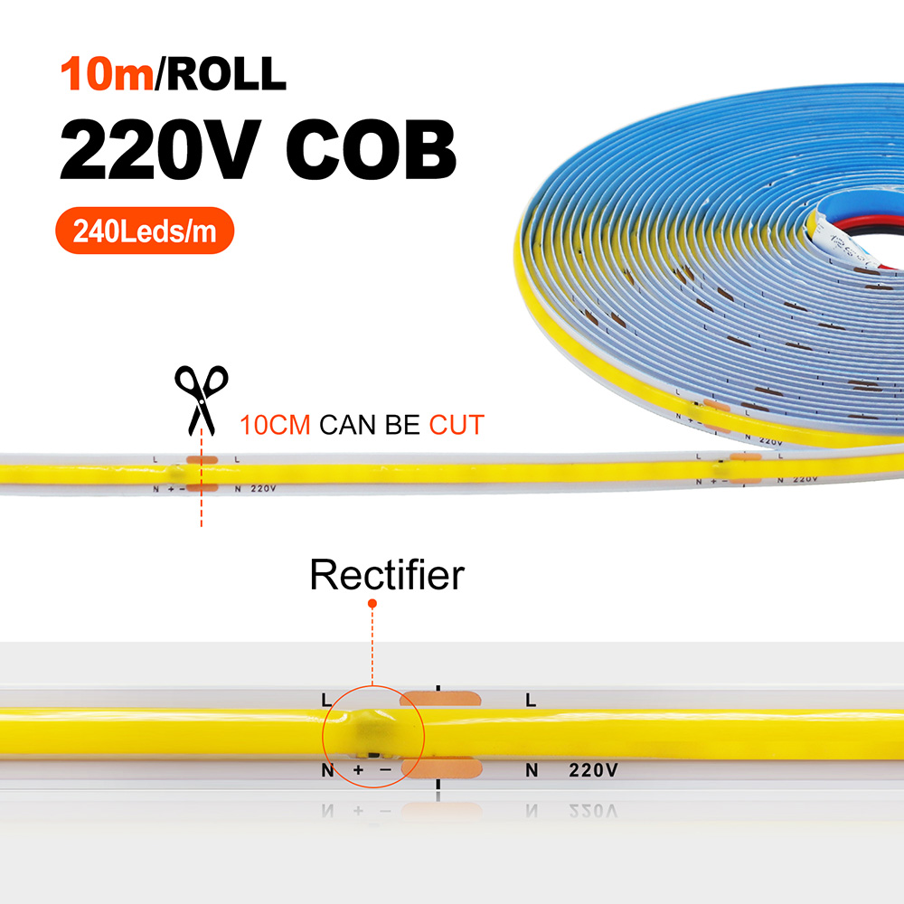 220V 5m 10m 15m 20m 50m COB LE - Ludwigia Super Red 评论和价格