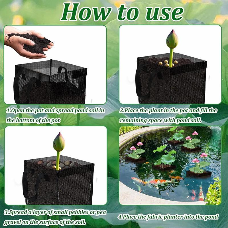 4 Pcs Black Mesh Pond Planting - Aquarium Planted 评论和价格
