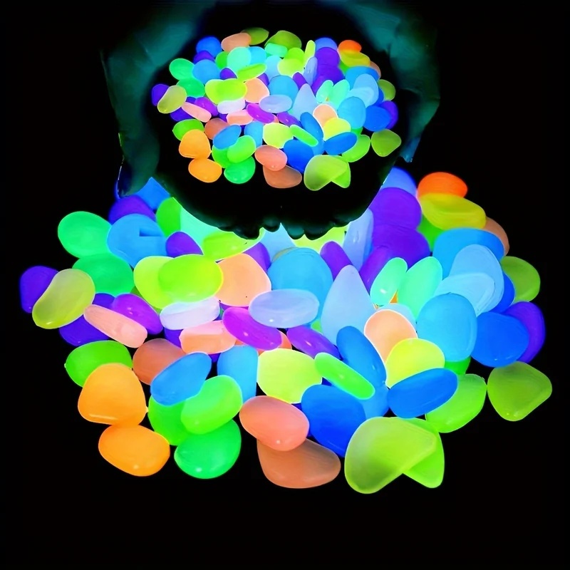 50-200pcs Glow in The Dark Peb - Aquarium Planted 评论和价格