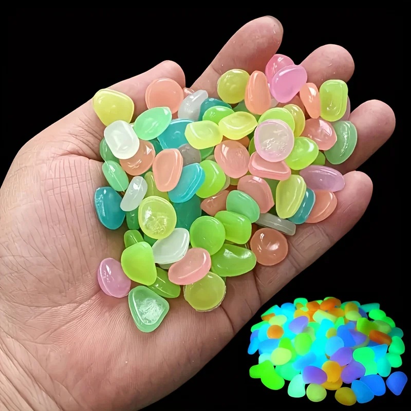 50-200pcs Glow in The Dark Peb - Aquarium Planted 评论和价格