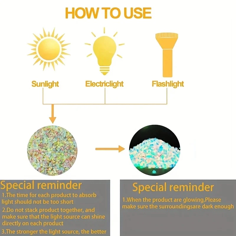 50-200pcs Glow in The Dark Peb - Aquarium Planted 评论和价格
