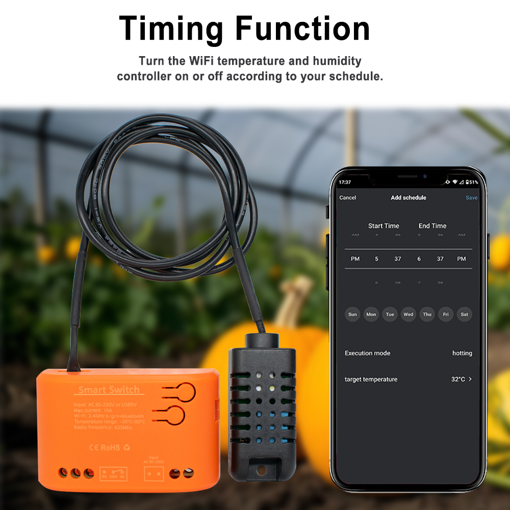 Tuya WiFi Temperature Humidity - Aquarium Planted 评论和价格