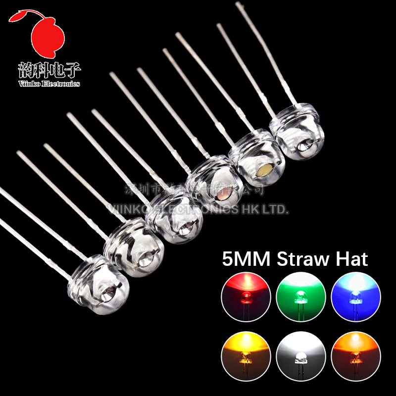 1000pcs 5mm Straw Hat LED Supe - Ludwigia Super Red 评论和价格