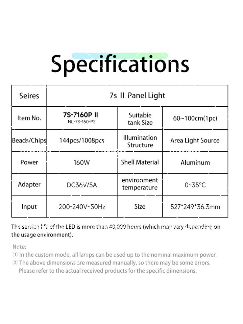 Aquarium LED Light 160W RGB Fu - Aquarium Planted 评论和价格